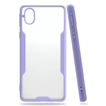 Newface Samsung Galaxy A01 Core Kılıf Platin Silikon - Lila