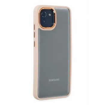 Newface Samsung Galaxy A03 Kılıf Dora Kapak - Pudra