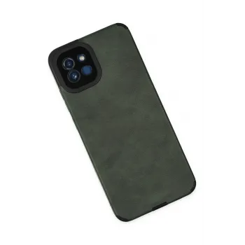 Newface Samsung Galaxy A03 Kılıf Loop Deri Silikon - Yeşil