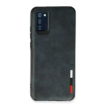 Newface Samsung Galaxy A03S Kılıf Loop Deri Silikon - Lacivert