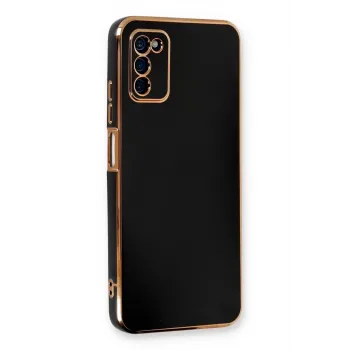 Newface Samsung Galaxy A03S Kılıf Volet Silikon - Siyah