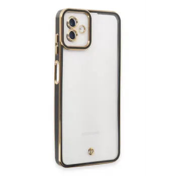 Newface Samsung Galaxy A04 Kılıf Liva Lens Silikon - Siyah
