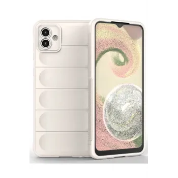 Newface Samsung Galaxy A04 Kılıf Optimum Silikon - Krem