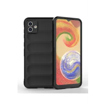 Newface Samsung Galaxy A04 Kılıf Optimum Silikon - Siyah