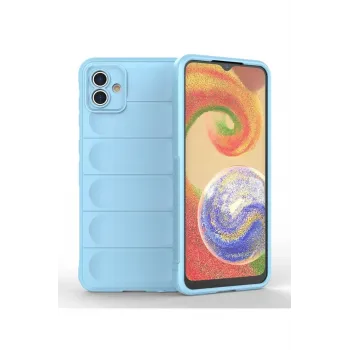 Newface Samsung Galaxy A04 Kılıf Optimum Silikon - Sky Blue