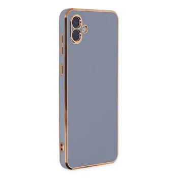 Newface Samsung Galaxy A04 Kılıf Volet Silikon - Mavi