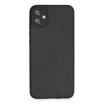 Newface Samsung Galaxy A04E Kılıf Loop Deri Silikon - Siyah