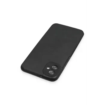 Newface Samsung Galaxy A04E Kılıf Loop Deri Silikon - Siyah