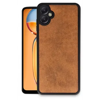 Newface Samsung Galaxy A05 Kılıf Aras Deri Kapak - Taba