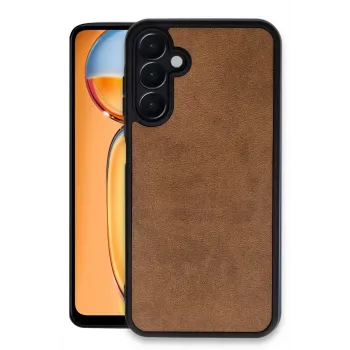 Newface Samsung Galaxy A05S Kılıf Aras Deri Kapak - Taba