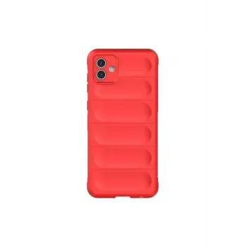 Newface Samsung Galaxy A06 Kılıf Optimum Silikon - Kırmızı