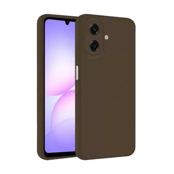 Newface Samsung Galaxy A07 4G First Silikon - Kahverengi