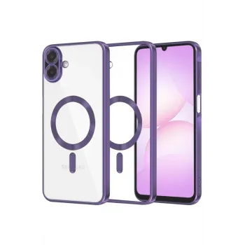 Newface Samsung Galaxy A07 4G Kross Magneticsafe Kapak - Mor