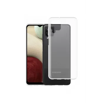 Newface Samsung Galaxy A12 Kılıf Lüx Şeffaf Silikon