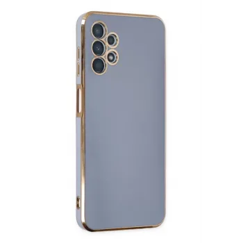 Newface Samsung Galaxy A13 4G Kılıf Volet Silikon - Mavi