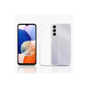 Newface Samsung Galaxy A14 4G Kılıf Lüx Şeffaf Silikon