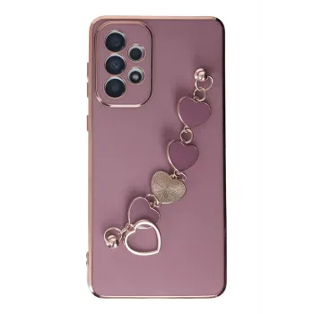 Newface Samsung Galaxy A33 5G Kılıf Esila Silikon - Mor