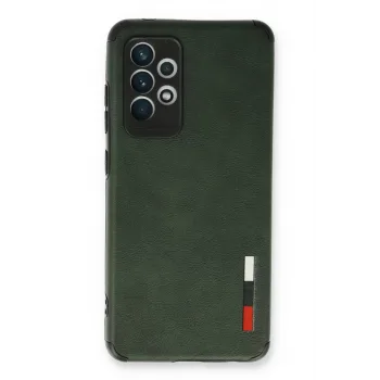 Newface Samsung Galaxy A33 5G Kılıf Loop Deri Silikon - Yeşil