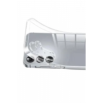 Newface Samsung Galaxy A37 5G Lüx Şeffaf Silikon - Şeffaf