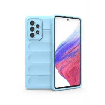 Newface Samsung Galaxy A53 5G Kılıf Optimum Silikon - Sky Blue