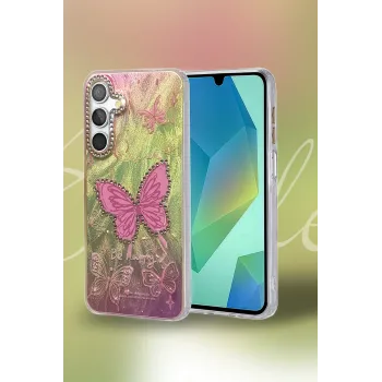 Newface Samsung Galaxy A55 5G Kılıf Blade Aynalı Desenli Kapak - Desen 7