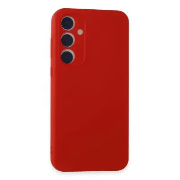 Newface Samsung Galaxy A55 5G Kılıf First Silikon - Kırmızı