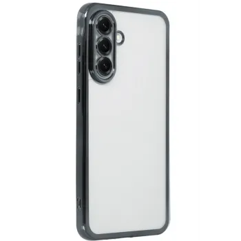 Newface Samsung Galaxy A56 Kılıf Razer Lensli Silikon - Siyah
