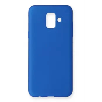 Newface Samsung Galaxy A6 2018 Kılıf First Silikon - Mavi