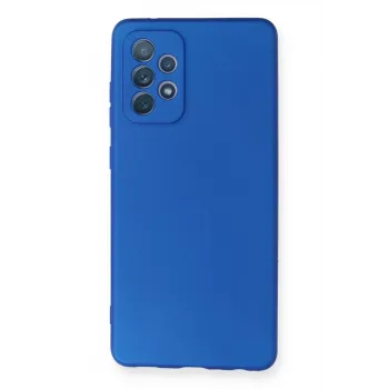 Newface Samsung Galaxy A72 Kılıf First Silikon - Mavi