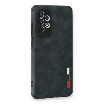 Newface Samsung Galaxy A73 5G Kılıf Loop Deri Silikon - Lacivert
