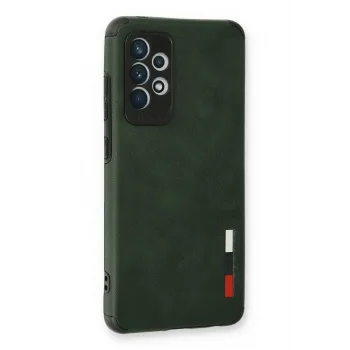 Newface Samsung Galaxy A73 5G Kılıf Loop Deri Silikon - Yeşil