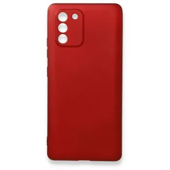 Newface Samsung Galaxy A91 / S10 Lite Kılıf First Silikon - Bordo