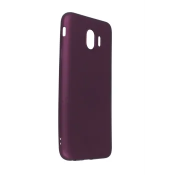 Newface Samsung Galaxy J4 Kılıf First Silikon - Mürdüm