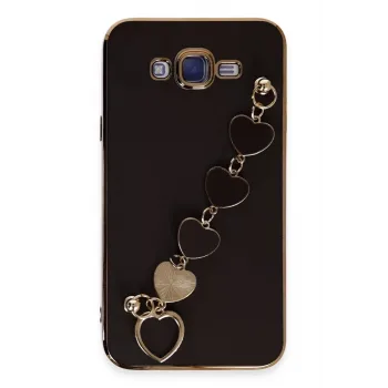 Newface Samsung Galaxy J7 Kılıf Esila Silikon - Siyah