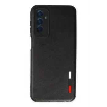 Newface Samsung Galaxy M13 Kılıf Loop Deri Silikon - Siyah