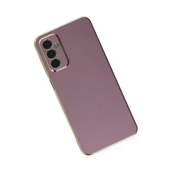 Newface Samsung Galaxy M23 Kılıf Volet Silikon - Mor