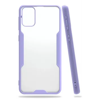 Newface Samsung Galaxy M31 Kılıf Platin Silikon - Lila