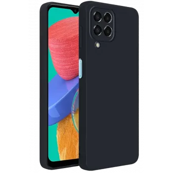 Newface Samsung Galaxy M33 Kılıf First Silikon - Siyah
