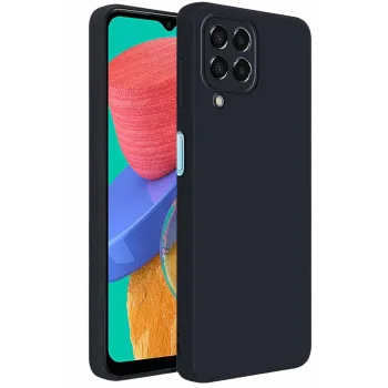 Newface Samsung Galaxy M33 Kılıf First Silikon - Siyah