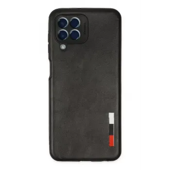 Newface Samsung Galaxy M33 Kılıf Loop Deri Silikon - Siyah