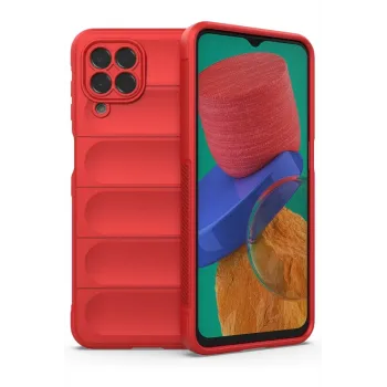 Newface Samsung Galaxy M33 Kılıf Optimum Silikon - Kırmızı