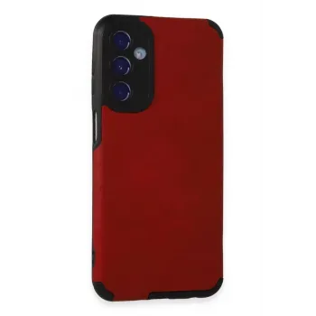 Newface Samsung Galaxy M34 5G Kılıf Loop Deri Silikon - Kırmızı