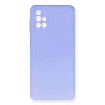 Newface Samsung Galaxy M51 Kılıf First Silikon - Lila