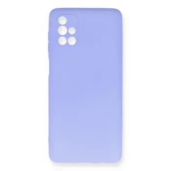Newface Samsung Galaxy M51 Kılıf First Silikon - Lila
