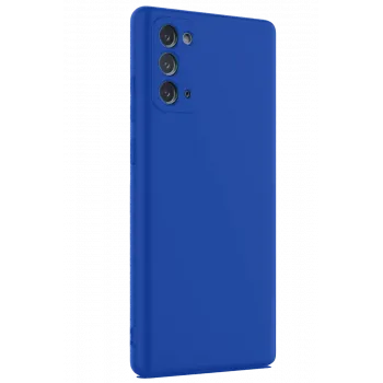 Newface Samsung Galaxy Note 20 Kılıf First Silikon - Mavi