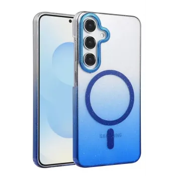 Newface Samsung Galaxy S23 FE Glossy Magsafe Kapak - Mavi