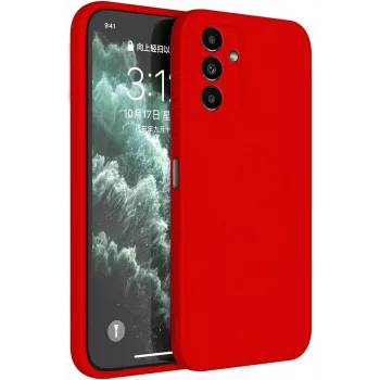 Newface Samsung Galaxy S23 FE Kılıf First Silikon - Kırmızı