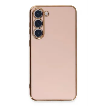 Newface Samsung Galaxy S23 Kılıf Volet Silikon - Pembe