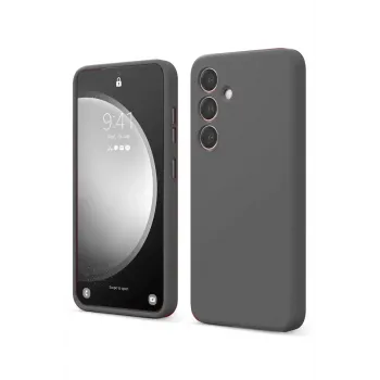 Newface Samsung Galaxy S24 FE Kılıf First Silikon - Gri
