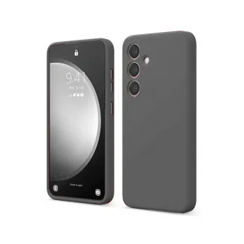 Newface Samsung Galaxy S24 FE Kılıf First Silikon - Gri